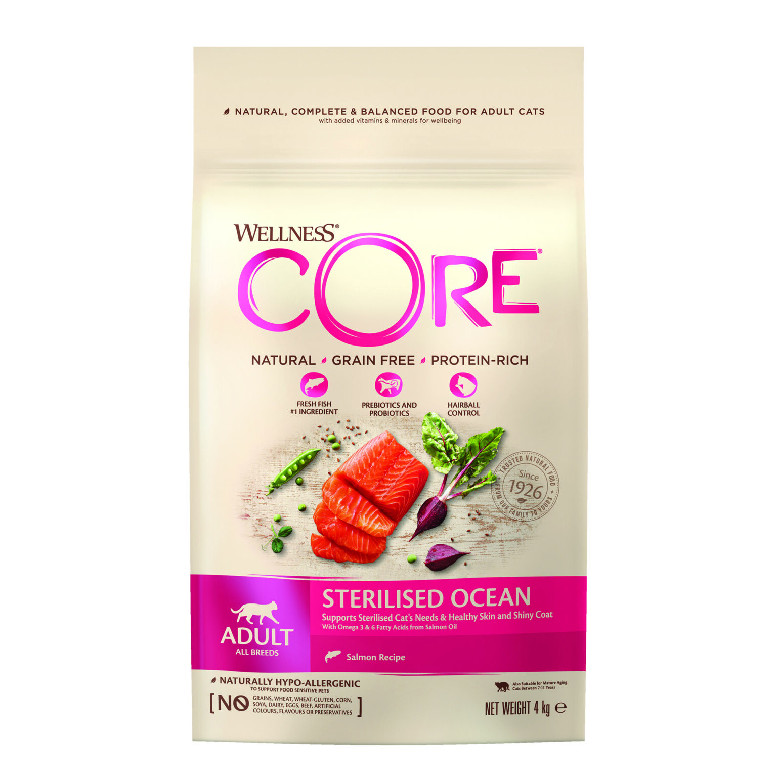 Wellness CORE Dry Sterillised Salmon 4 kg Wellness Core