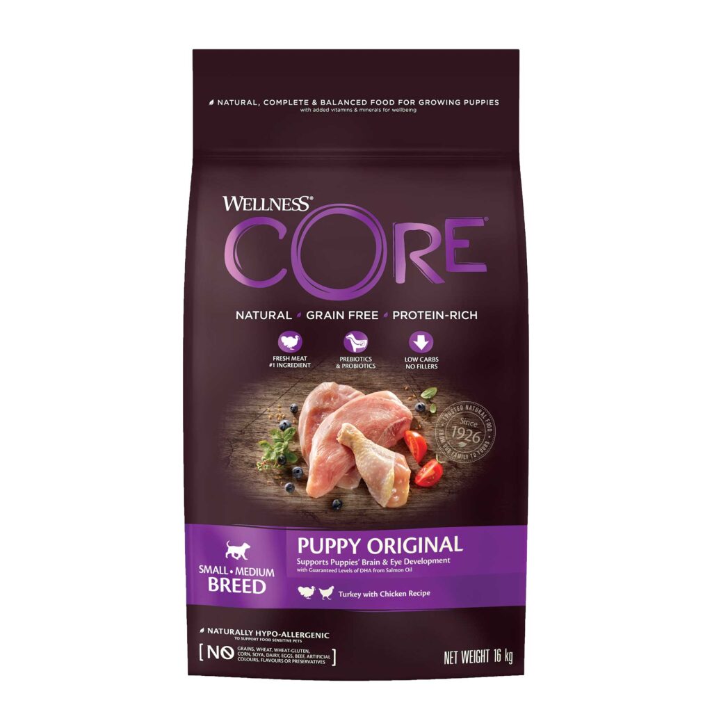 Wellness CORE Breeder Puppy Original small/medium Turkey Chicken 10kg ...