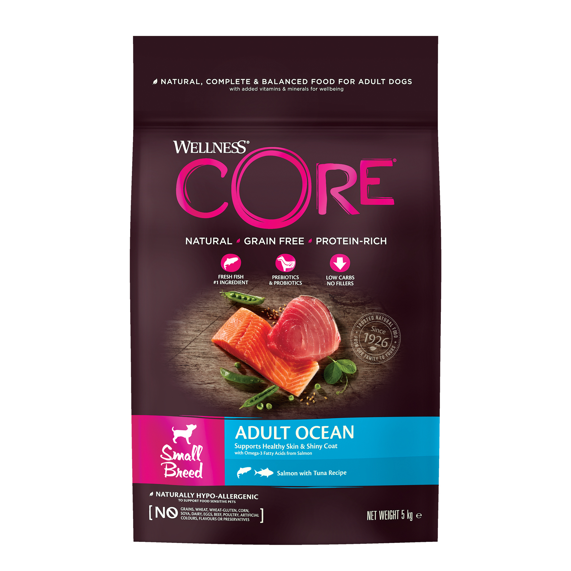 Wellness CORE Small Breed Adult Ocean 5kg – Wellness Core